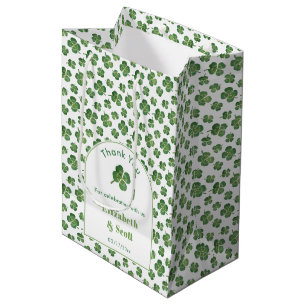 Sac Cadeau Moyen Cadeau de mariage de la Saint-Patrick moderne sous