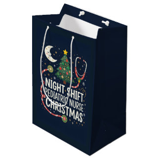 Sac Cadeau Moyen Cadeau de Noël pour infirmière pédiatrique de nuit