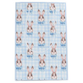 Sac Cadeau Moyen Cadeau lapin bleu lapin (Devant)