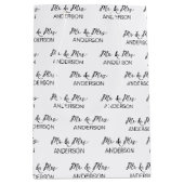 Sac Cadeau Moyen Cadeau mariage M. et Mme Nom personnalisé (Devant)