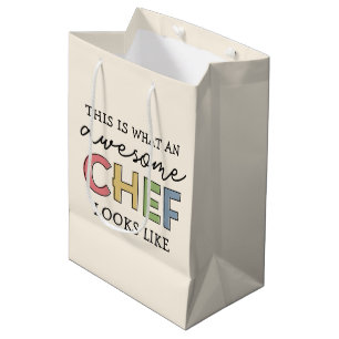 Sac Cadeau Moyen Cadeaux de Chef géniaux Meilleur Chef Jamais Drô