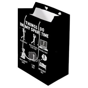 Sac Cadeau Moyen Cadeaux drôles de coach amateur de golf Papa Grand