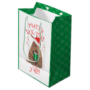 Sac Cadeau Moyen Cadeaux père Noël Armadillo Texas