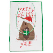 Sac Cadeau Moyen Cadeaux père Noël Armadillo Texas (Devant)