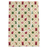 Sac Cadeau Moyen Cadres de Noël Vintage (Dos)