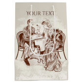 Sac Cadeau Moyen café et amour (Dos)