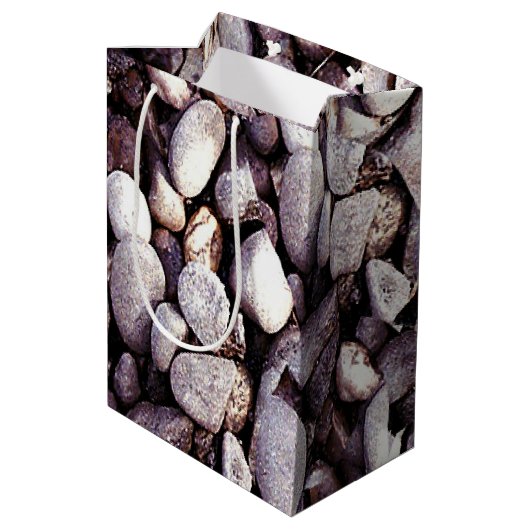 Sac Cadeau Moyen Cailloux minuscules (Dos Angle)