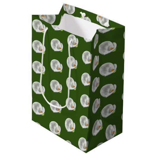 Sac Cadeau Moyen Calla Lilly (Devant Angle)