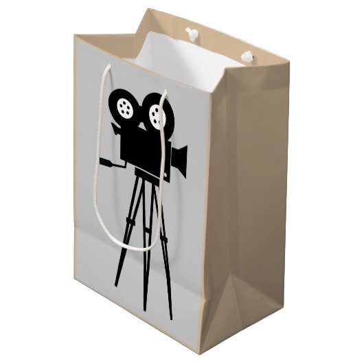 SAC CADEAU MOYEN CAMÉRA CINE CRÉATIVE ET CONCEPTION TRIPOD (Devant Angle)