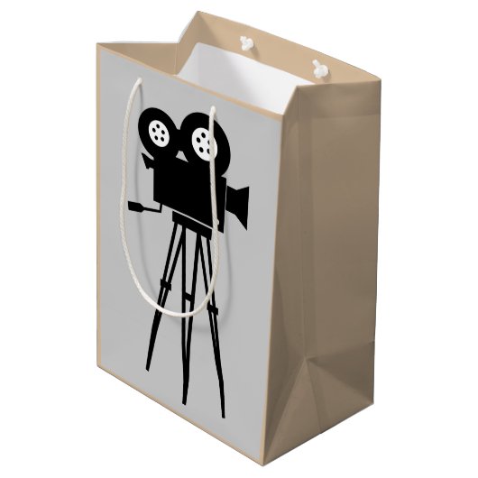 SAC CADEAU MOYEN CAMÉRA CINE CRÉATIVE ET CONCEPTION TRIPOD (Dos Angle)