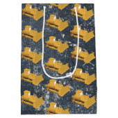 Sac Cadeau Moyen Camion de construction Bulldozer (Dos)
