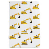 Sac Cadeau Moyen Camions de construction d'excavateurs (Dos)