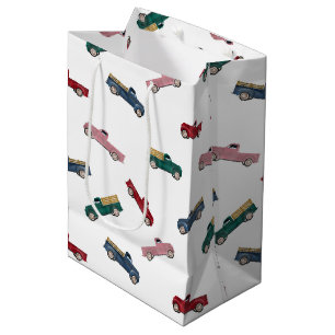 Sac Cadeau Moyen Camions de ramassage Véhicules mignons Transport d