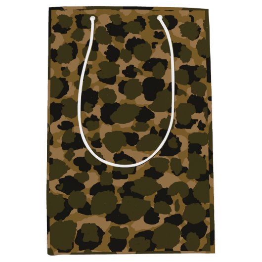 Sac Cadeau Moyen Camo Abstrait (Devant)