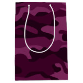 Sac Cadeau Moyen Camo de couleur violette tyrienne (Devant)