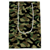 Sac Cadeau Moyen Camo de forêt  (Dos)