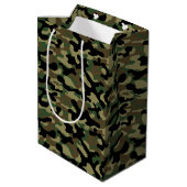 Sac Cadeau Moyen Camo de forêt  (Dos Angle)