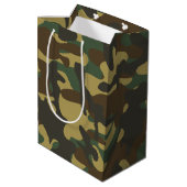 Sac Cadeau Moyen Camouflage forestier (Dos Angle)