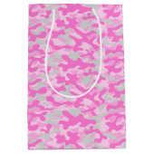 Sac Cadeau Moyen Camouflage rose (Devant)