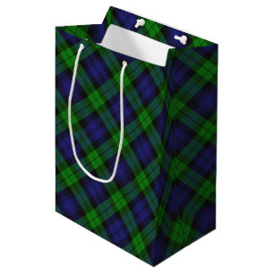 Sac Cadeau Moyen Campbell Clan Tartan Plaid Black Watch