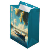 Sac Cadeau Moyen Camping Anniversaire à thème (Devant Angle)