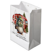 Sac Cadeau Moyen Camping Camping à thème de Noël (Devant Angle)