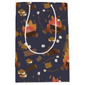 Sac Cadeau Moyen Camping Fire Outdoor Adventure & Marshmallows (Devant)