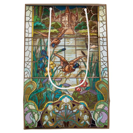 Sac Cadeau Moyen Canards colverts en verre (Dos)