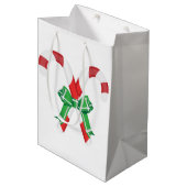 SAC CADEAU MOYEN CANDYCANS DE NOËL (Devant Angle)