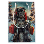 Sac Cadeau Moyen Cane Corso Chien équitation Moto Noël (Devant)