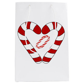 Sac Cadeau Moyen Canne de bonbon