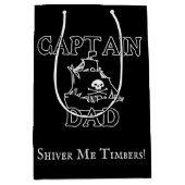 Sac Cadeau Moyen Capitaine Papa - Ghosts Galleon (Devant)