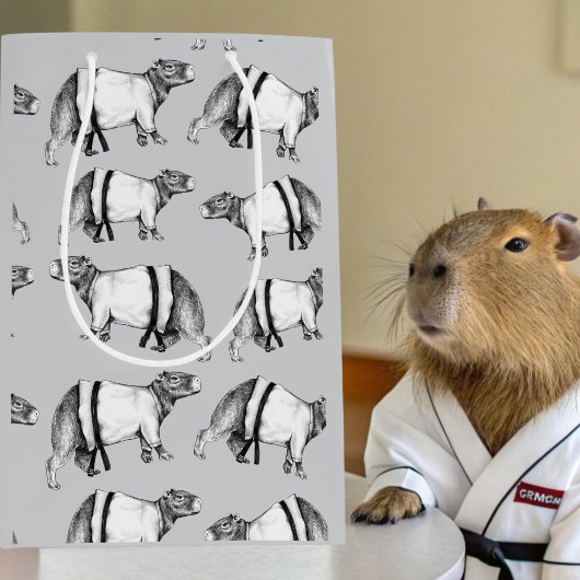 Sac Cadeau Moyen Capybara Karate