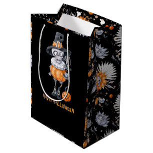 Sac Cadeau Moyen Caractère et Motif Halloweing