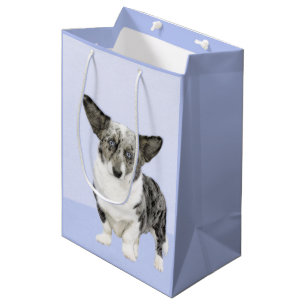 Sac Cadeau Moyen Cardigan Welsh Corgi Peinture - Art Chien original