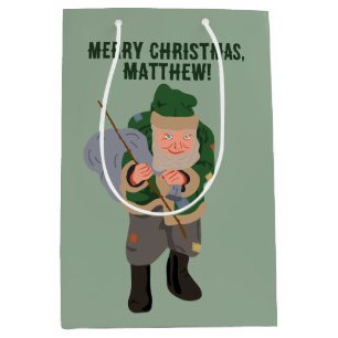 Sac Cadeau Moyen Caricature Belsnickel Noël personnalisé