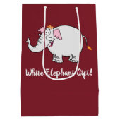 Sac Cadeau Moyen Caricature White Elephant Exchange (Dos)