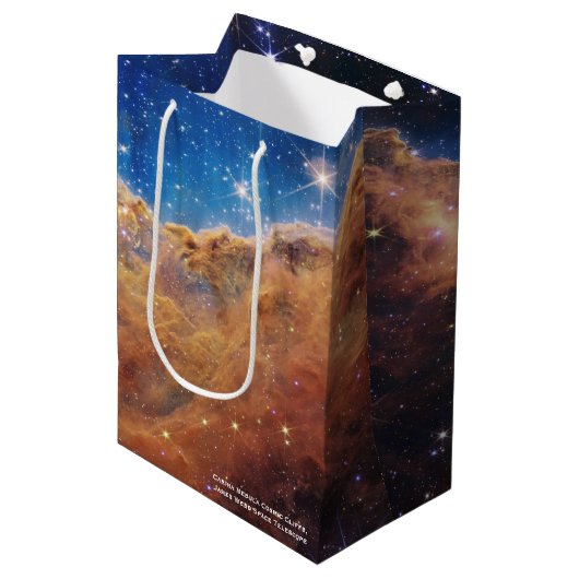 Sac Cadeau Moyen Carina Nebula Falaises cosmiques James Webb Hi-Res (Devant Angle)