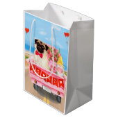 Sac Cadeau Moyen Carlin Chien Saint-Valentin Coeurs de camion (Dos Angle)