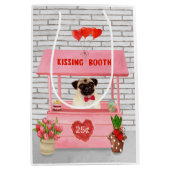 Sac Cadeau Moyen Carlin Chien Valentine's Day Kissing Booth (Devant)