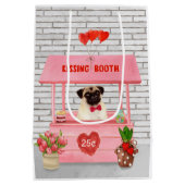 Sac Cadeau Moyen Carlin Chien Valentine's Day Kissing Booth (Dos)