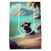 Sac Cadeau Moyen Carlin profitant de la peinture sur plage (Dos)