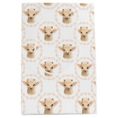 Sac Cadeau Moyen carrelage de chèvre unisexe mignon (Devant)