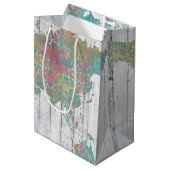 Sac Cadeau Moyen Carte Boho II (Devant Angle)