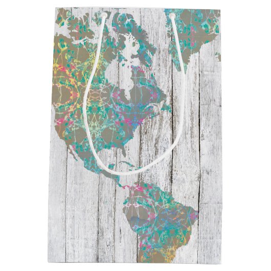 Sac Cadeau Moyen Carte Boho II (Dos)