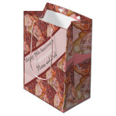 Sac Cadeau Moyen Carte d'âge du 39e anniversaire du Mariage (Devant Angle)