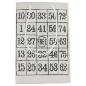 Sac Cadeau Moyen Carte de Bingo dégradée (Devant)