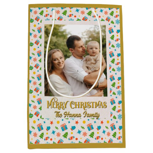 Sac Cadeau Moyen Carte de voeux pliée (Devant)