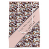 Sac Cadeau Moyen Carte du 46e anniversaire du Mariage (Dos)