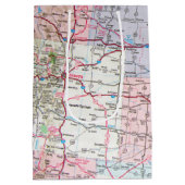 Sac Cadeau Moyen Carte du Midwest américain (Dos)